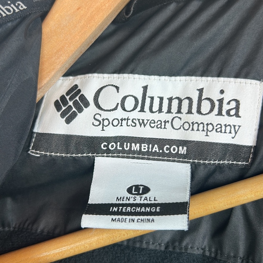 Columbia 2 in 1 lightweight puffer with Omni tech hood jacket large tall - Picture 8 of 14